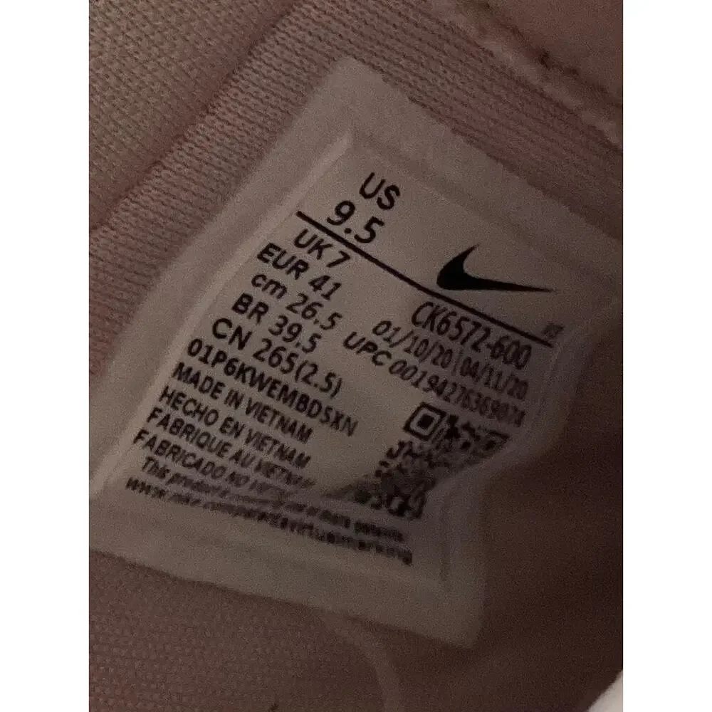 Nike Air Force 1 LX Pink Women's Basketball Shoes, size 9.5